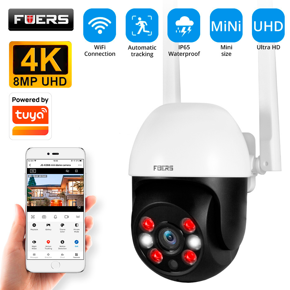 Smart Home Camera Ezviz - 푸어스 8MP 4K IP 카메라 실외