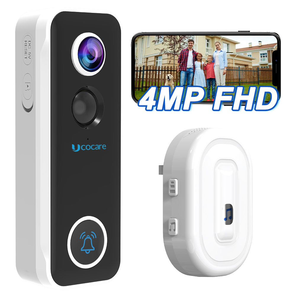 Smart Home Video - UCOCARE 4MP 무선 WiFi 비디오 초인종