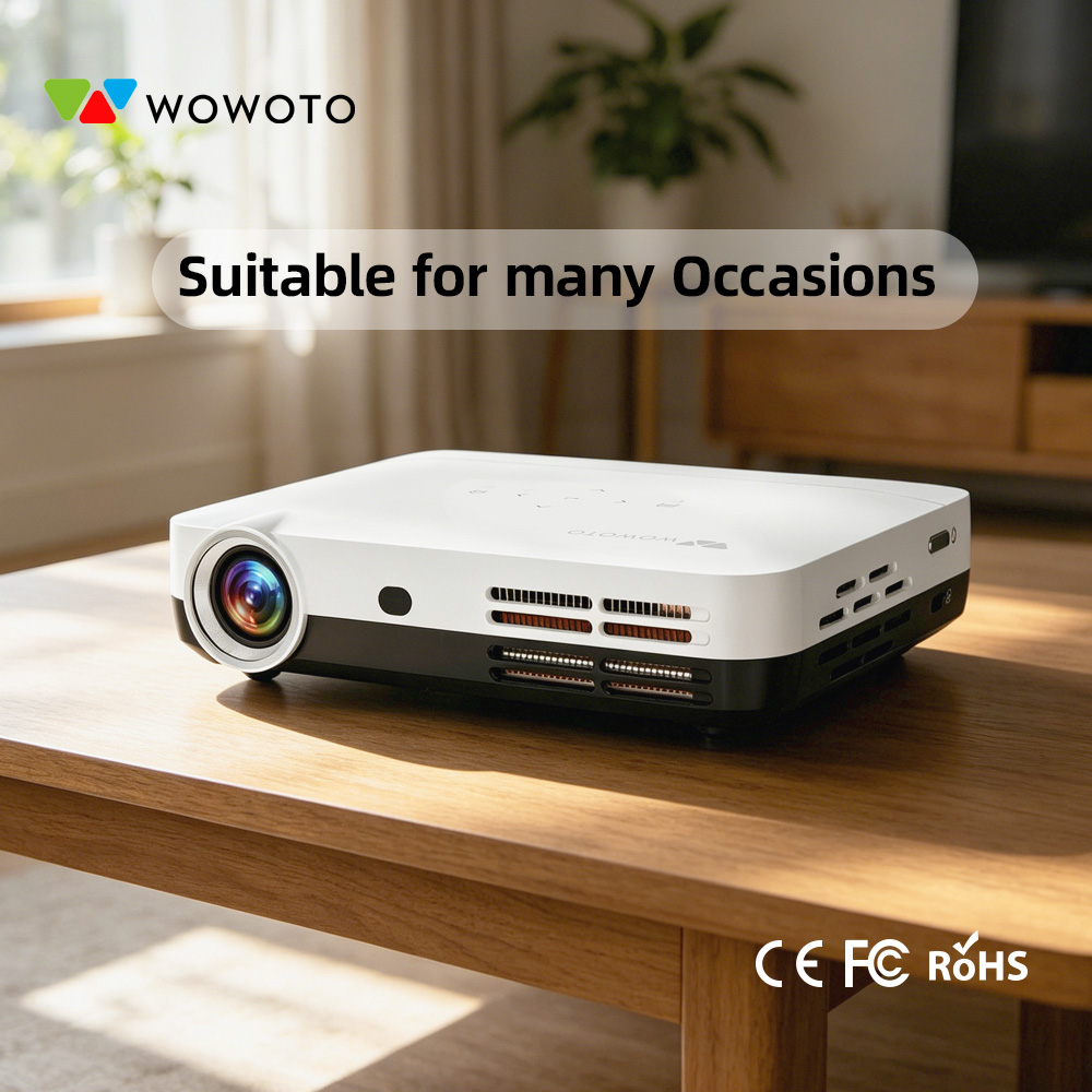 Smart Home Video - WOWOTO 휴대용 미니 홈시어터 프로젝터 450ANSI