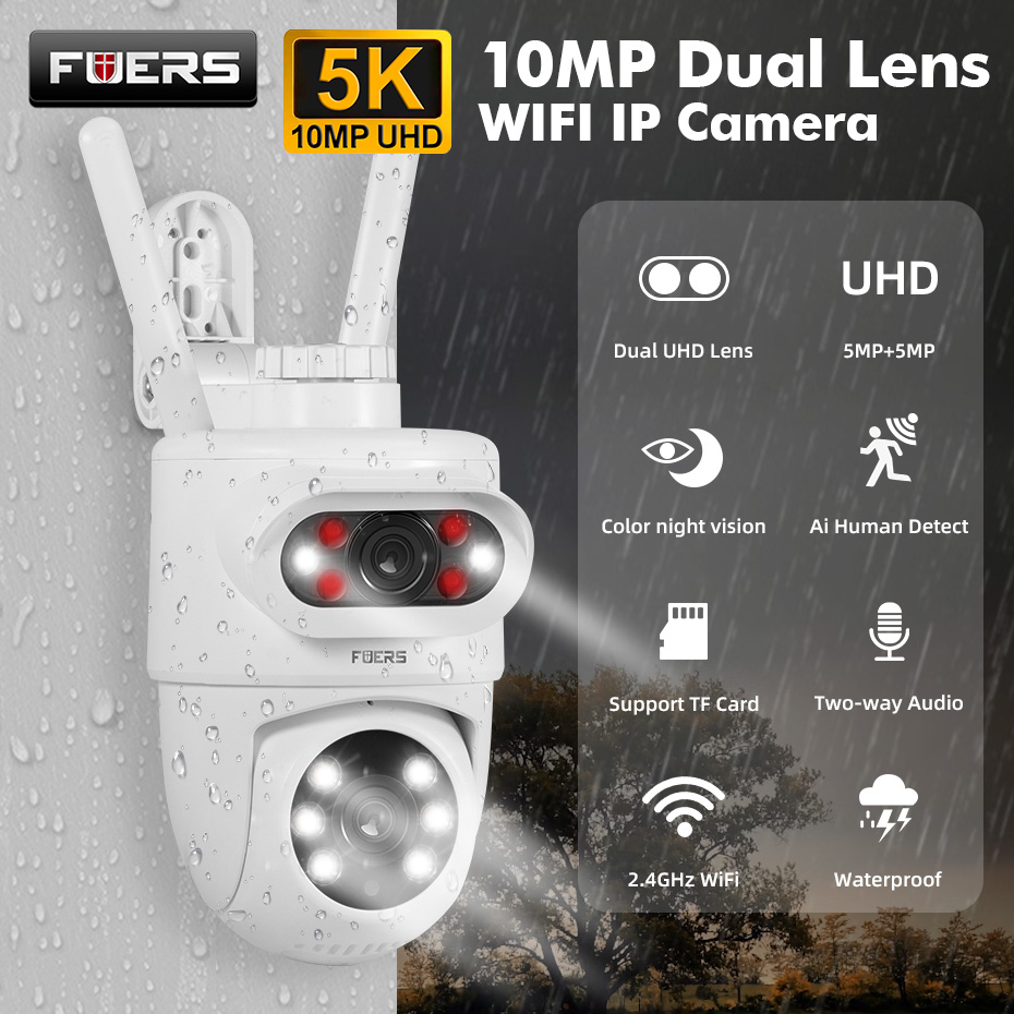 Smart Home Camera Ezviz - FUERS 5K 10MP 듀얼 렌즈 IP