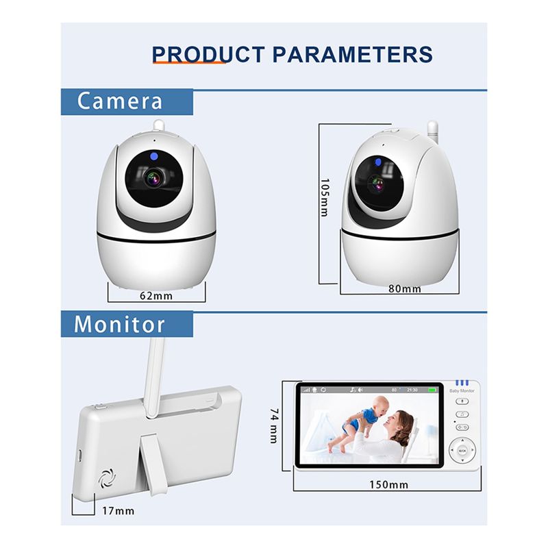 ABUL-비디오 베이비 모니터 2.4G 355 °    - Smart Home Video 리뷰 및 가격