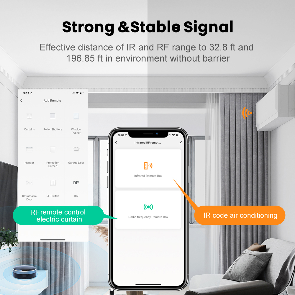 Tuya IR RF 433/315 TV AC 커튼 롤러 - Universal Remote Smart Home 리뷰 및 가격