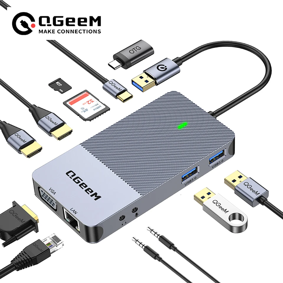 QGeeM USB 3.0 도킹 스테이션, 트리플 디스플 - Smart Home Hub 2 리뷰 및 가격