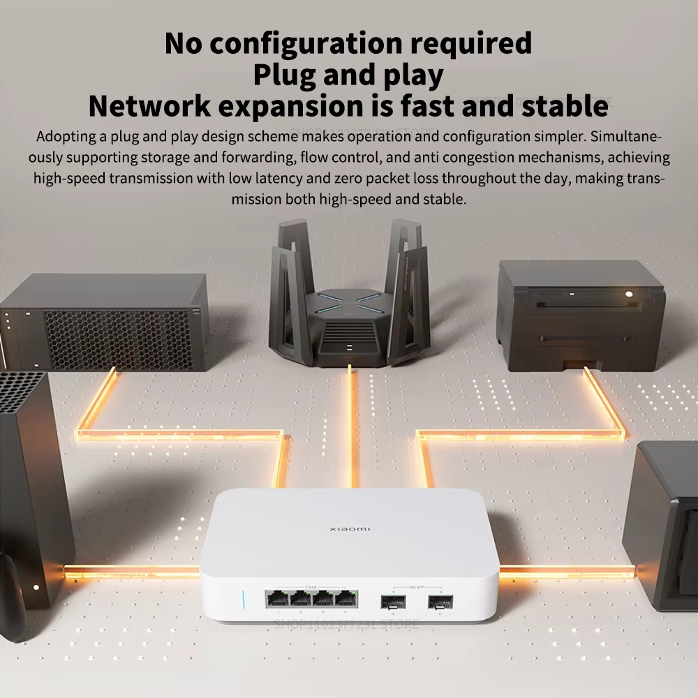 새로운 Xiaomi 10G 이더넷 스위치 4×2.5G+ - Smart Home Hub 2 리뷰 및 가격