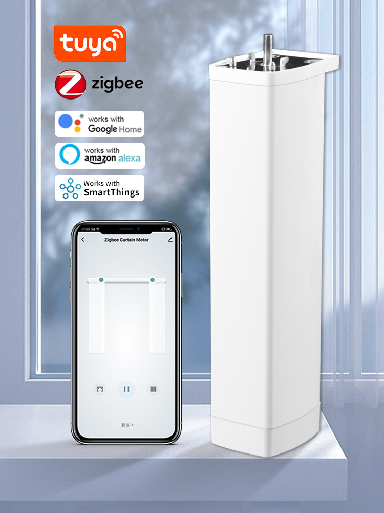 스마트 Tuya Zigbee 전기 스마트 자동 홈 커튼 - Universal Remote Smart Home 리뷰 및 가격