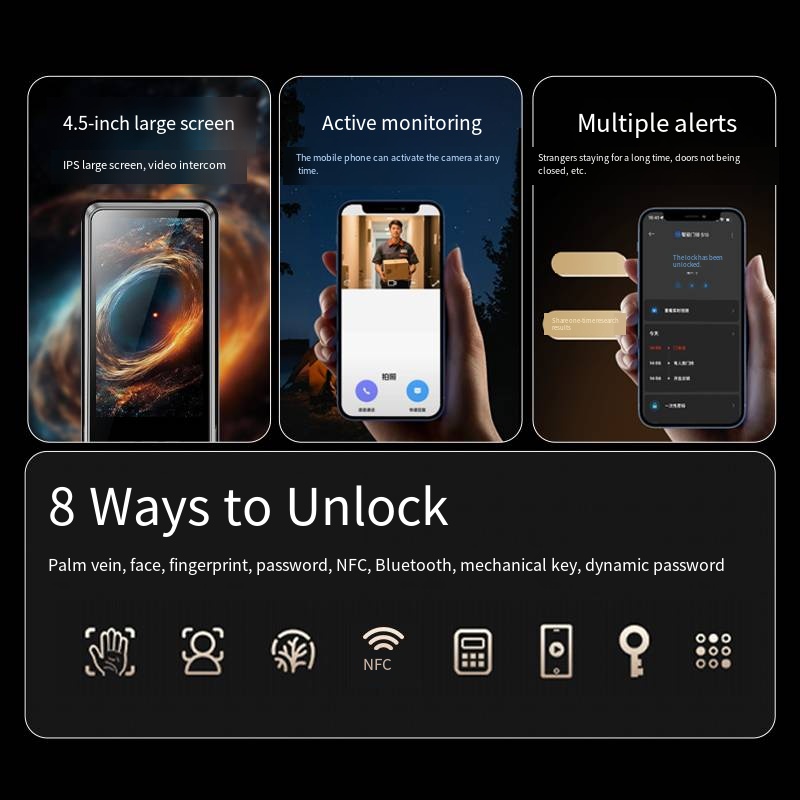 샤오미 미지아 미홈 앱 지문 도어벨 3D 얼굴 손바닥  - Smart Home Door Lock 리뷰 및 가격