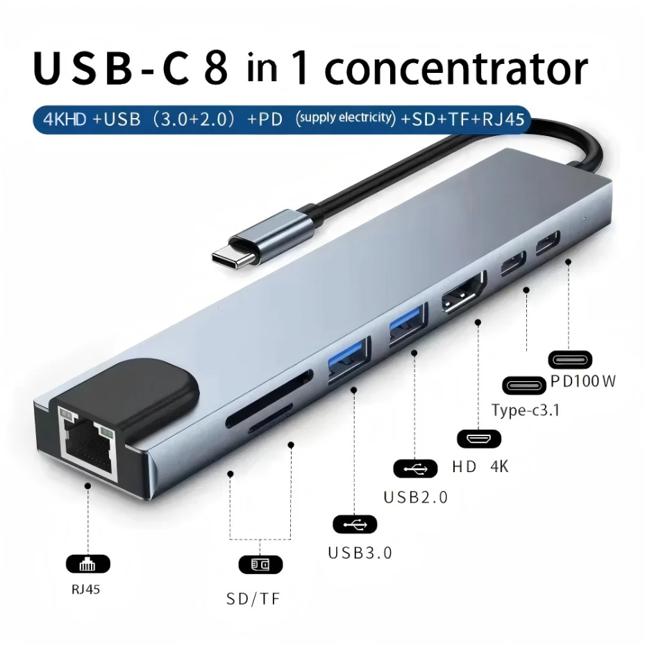 8-in-1 타입-C 도킹 스테이션: 4K HDMI,  - Smart Home Hub 2 리뷰 및 가격