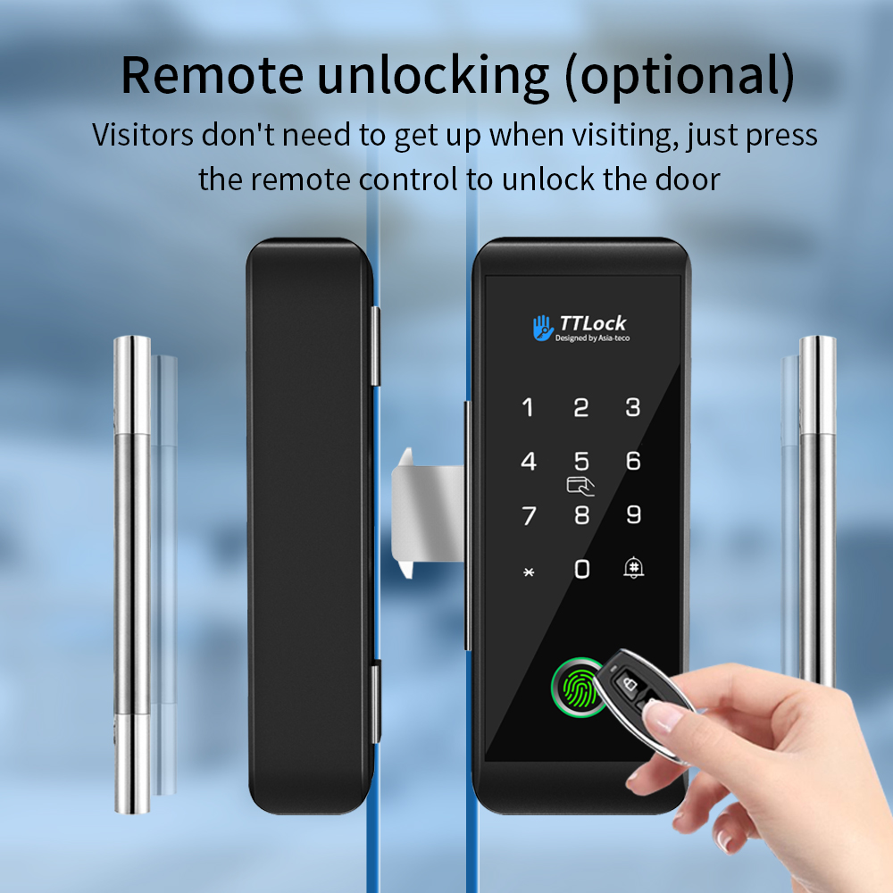 TTLOCK 스마트 유리문 잠금장치, 지문 인식 기능, - Smart Home Door Lock 리뷰 및 가격