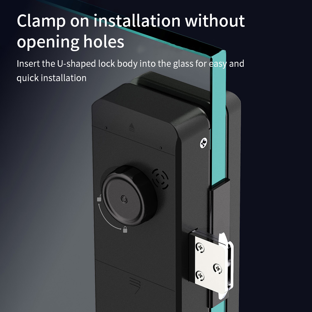 TTLOCK 스마트 유리문 잠금장치, 지문 인식 기능, - Smart Home Door Lock 리뷰 및 가격