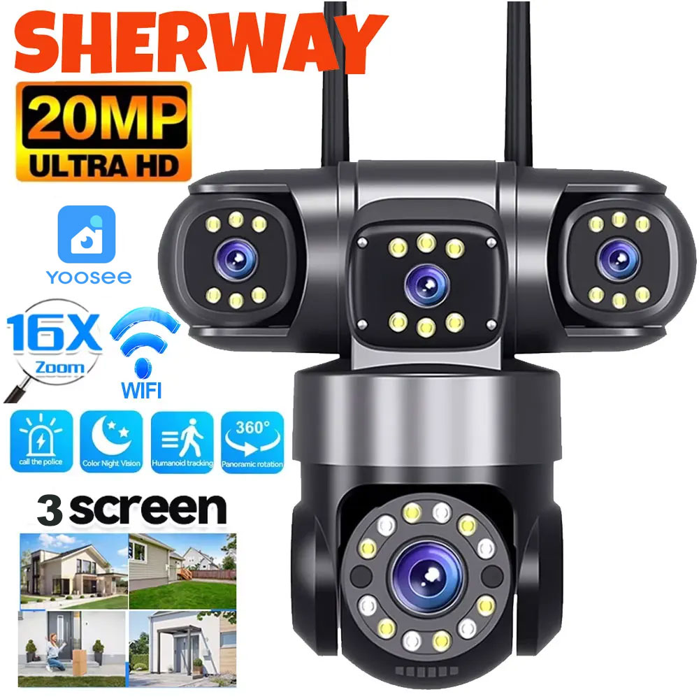 10K 20MP 홈 시큐리티 야외 WiFi 카메라 4렌 - Smart Home Camera Ezviz 리뷰 및 가격