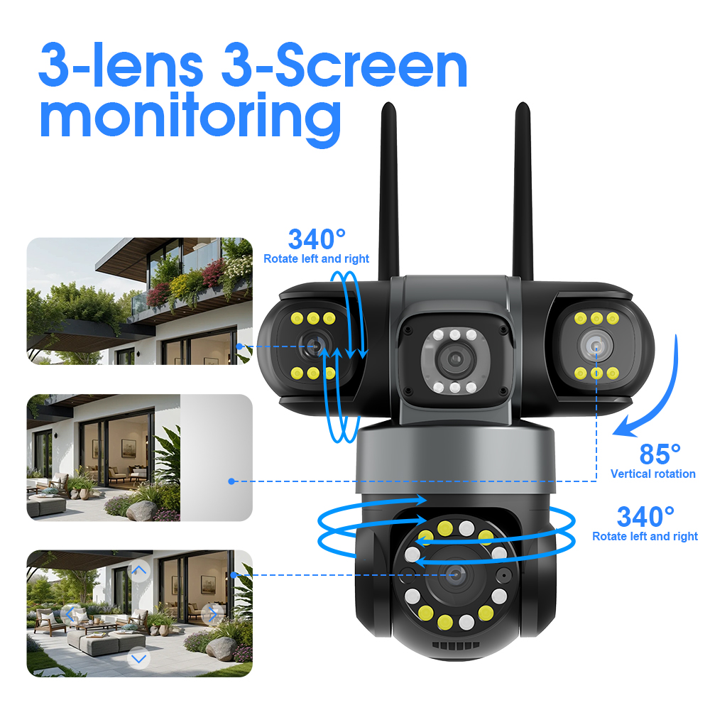 10K 20MP 홈 시큐리티 야외 WiFi 카메라 4렌 - Smart Home Camera Ezviz 리뷰 및 가격